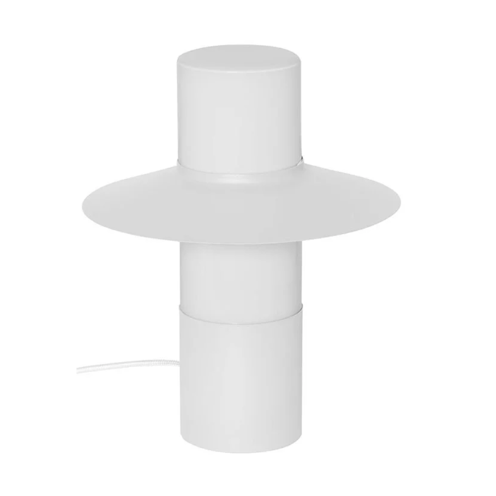 Lampa stołowa CAPONIO biały z oświetleniem LED