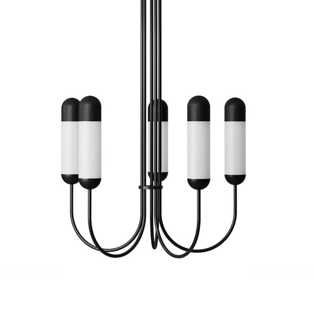 Zwarte FUNSUI kroonluchter