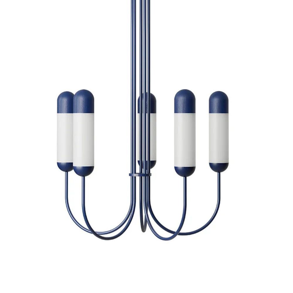 Kroonluchter FUNSUI marineblauw