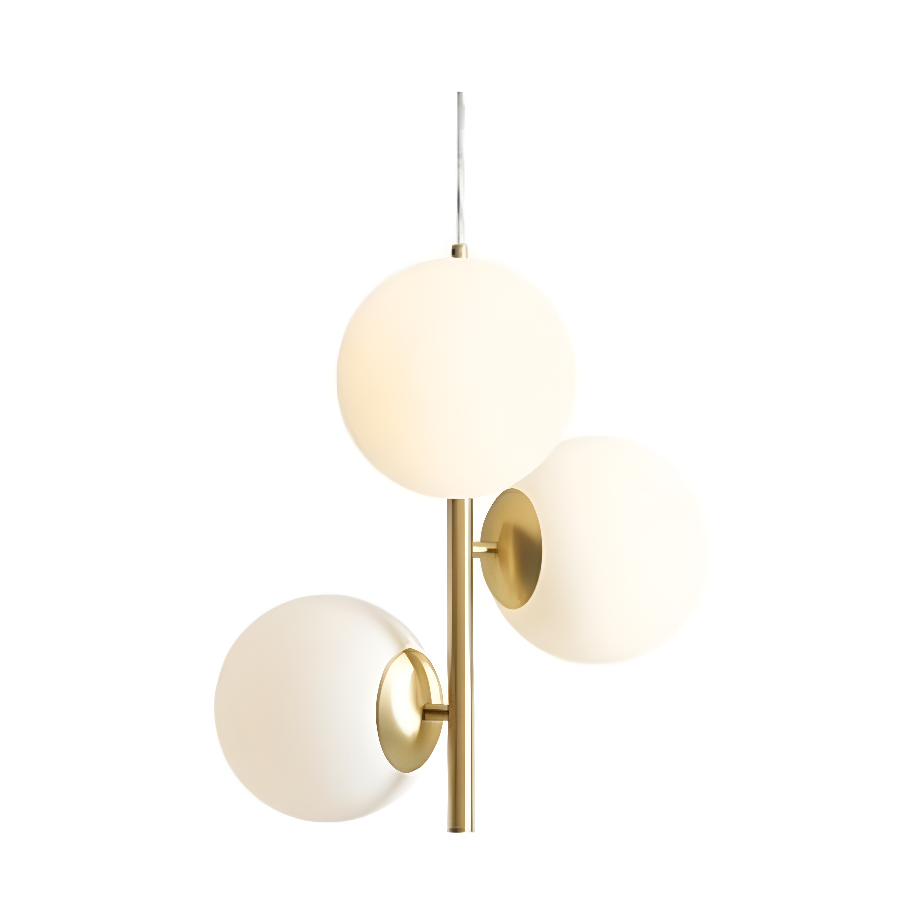 Hanging lamp Finn brass trio