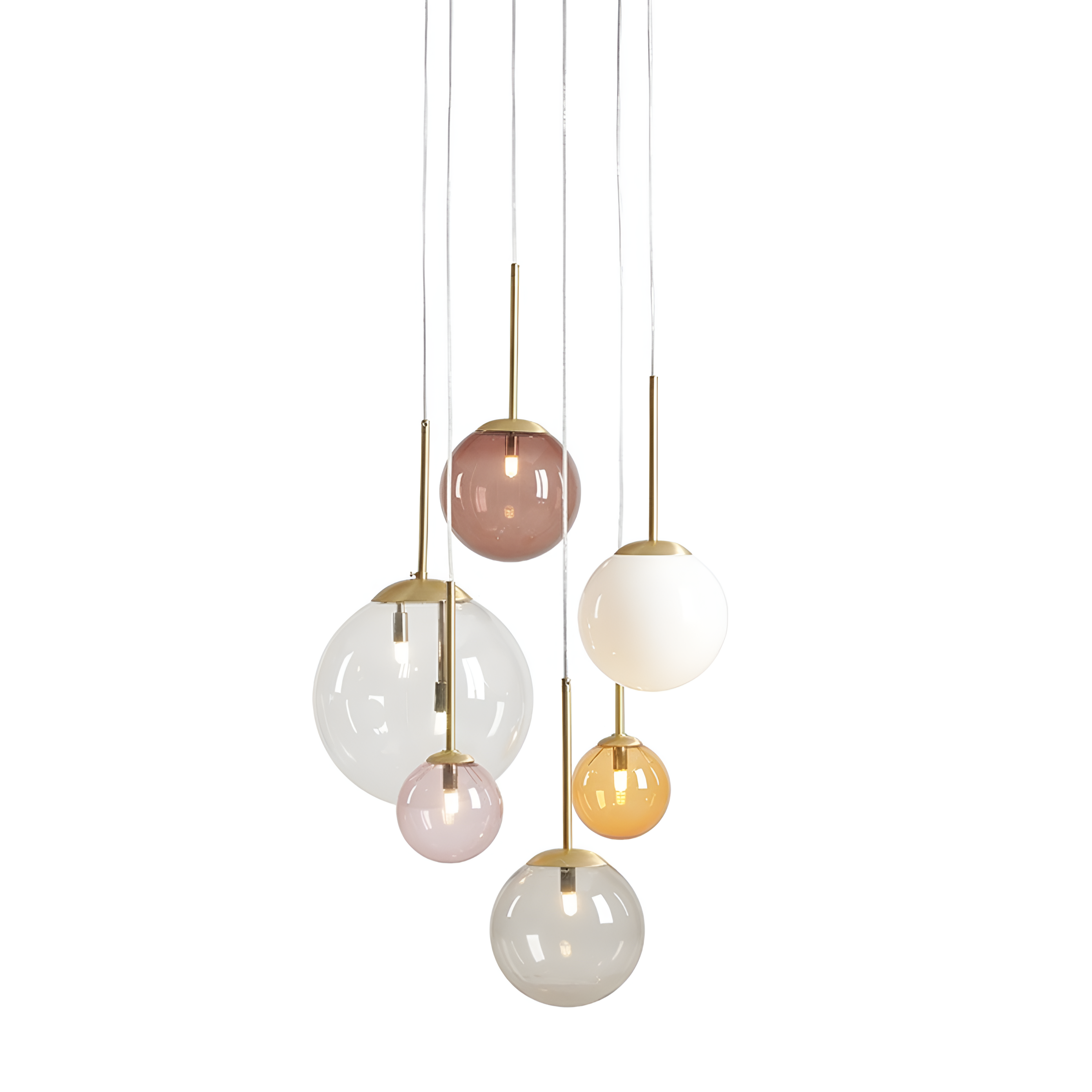Lampa wisząca BOSSO RING kolorowe szkło – Artera