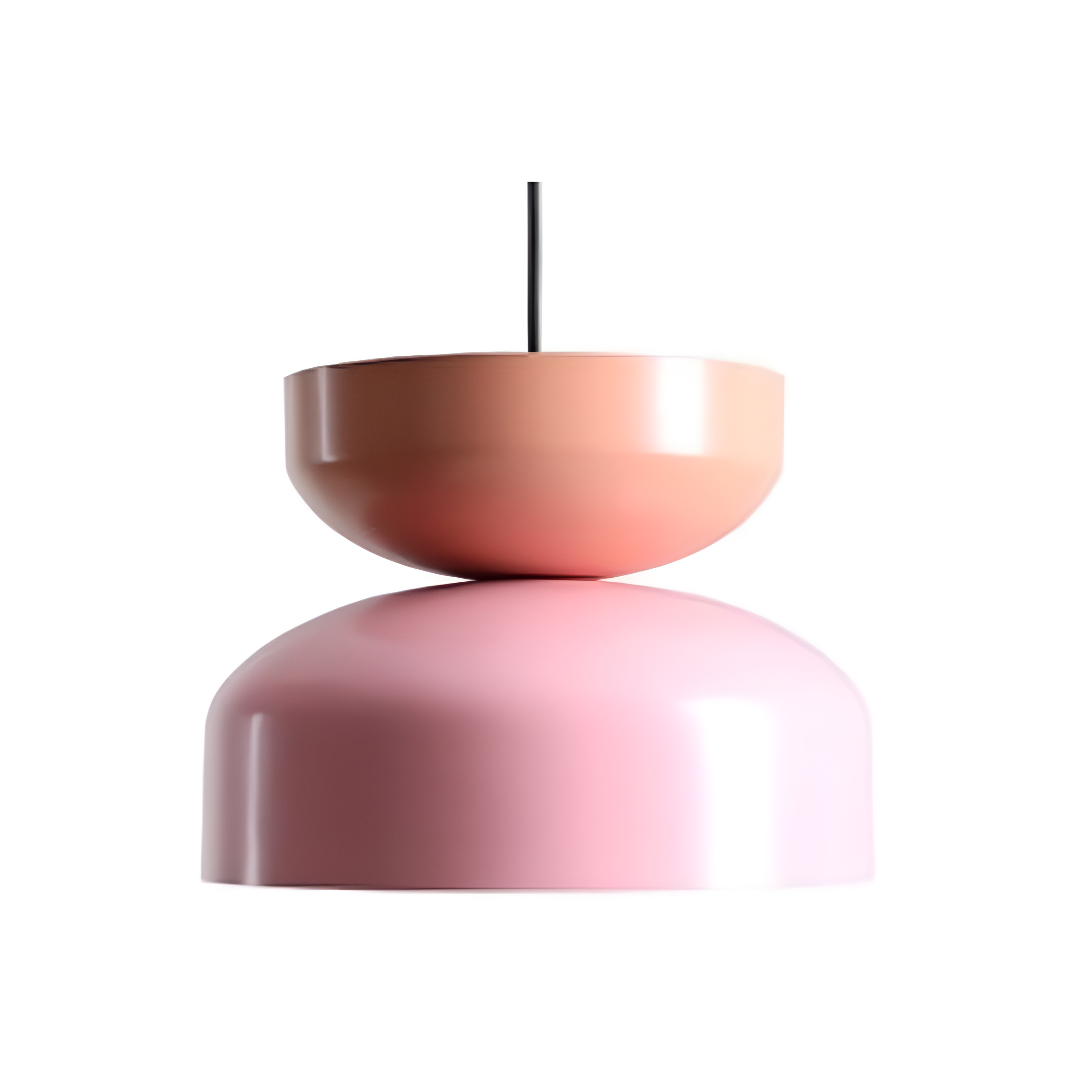 Hanglamp TULA koraalrood met roze