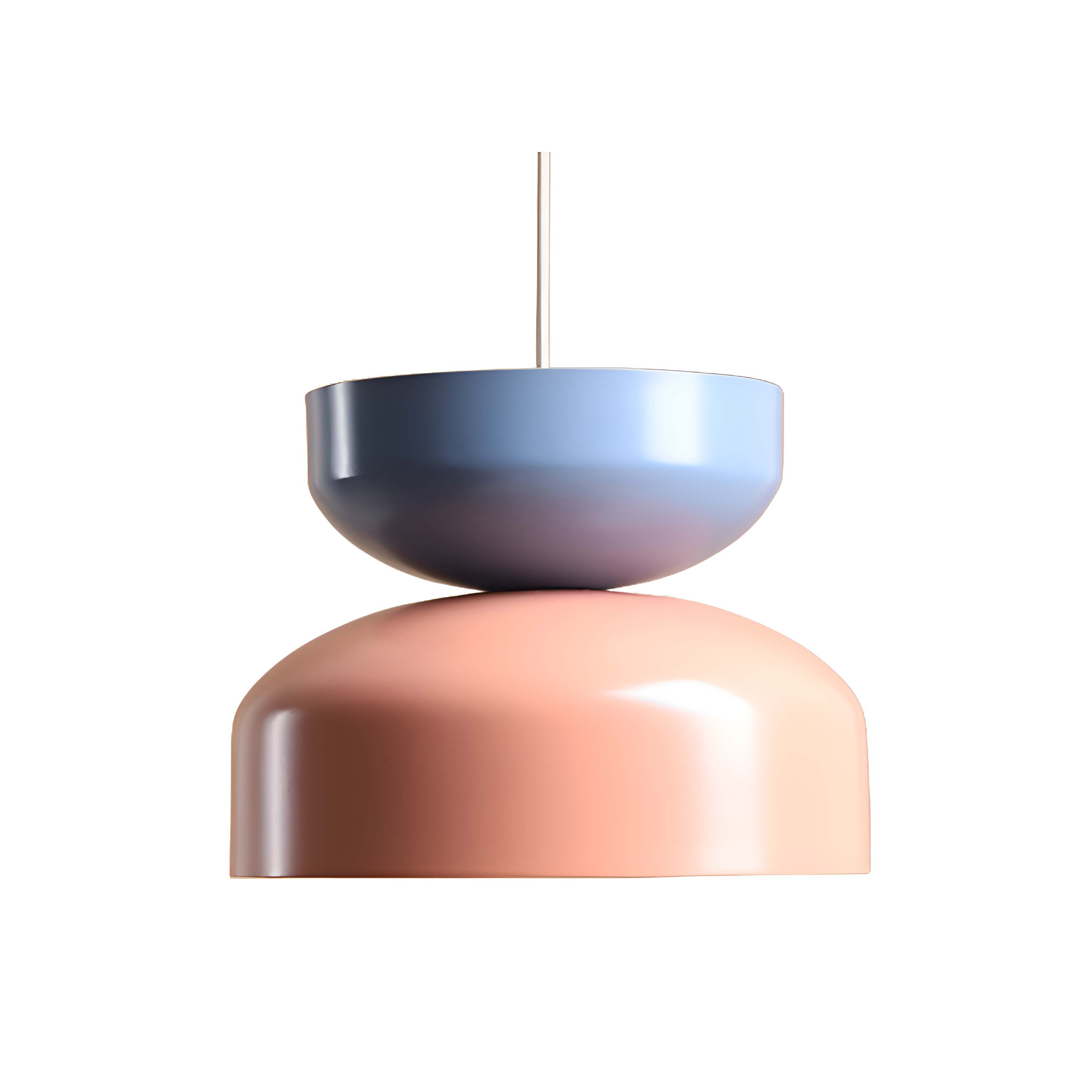 TULA Hängelampe Koralle mit Blau