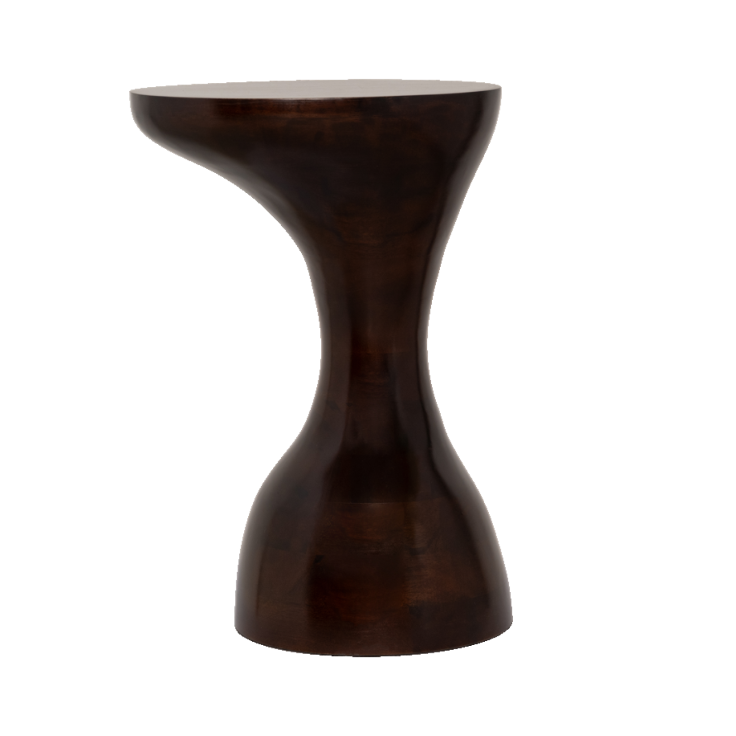 Vina side table dark brown mango wood