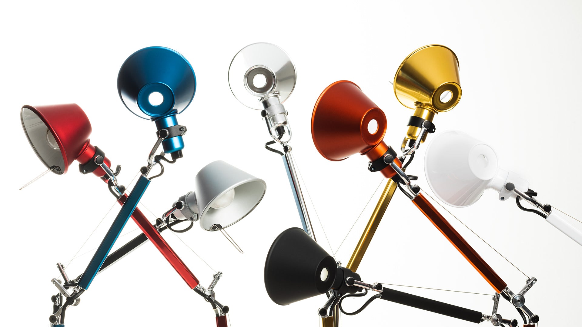 Schreibtischlampe verstellbar TOLOMEO MICRO matt orange