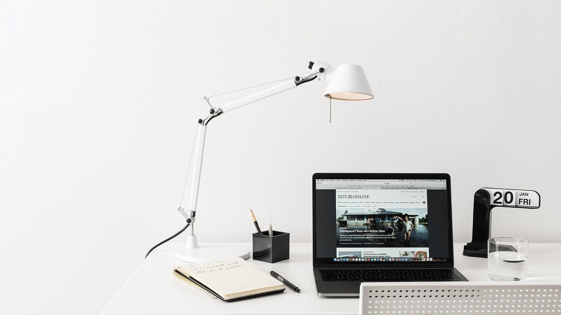 Schreibtischlampe verstellbar TOLOMEO MICRO mattweiß
