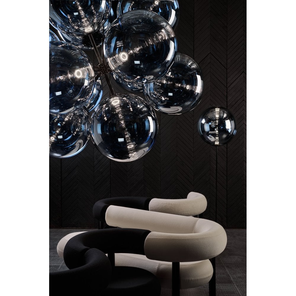 Kroonluchter MELT BURST gerookt