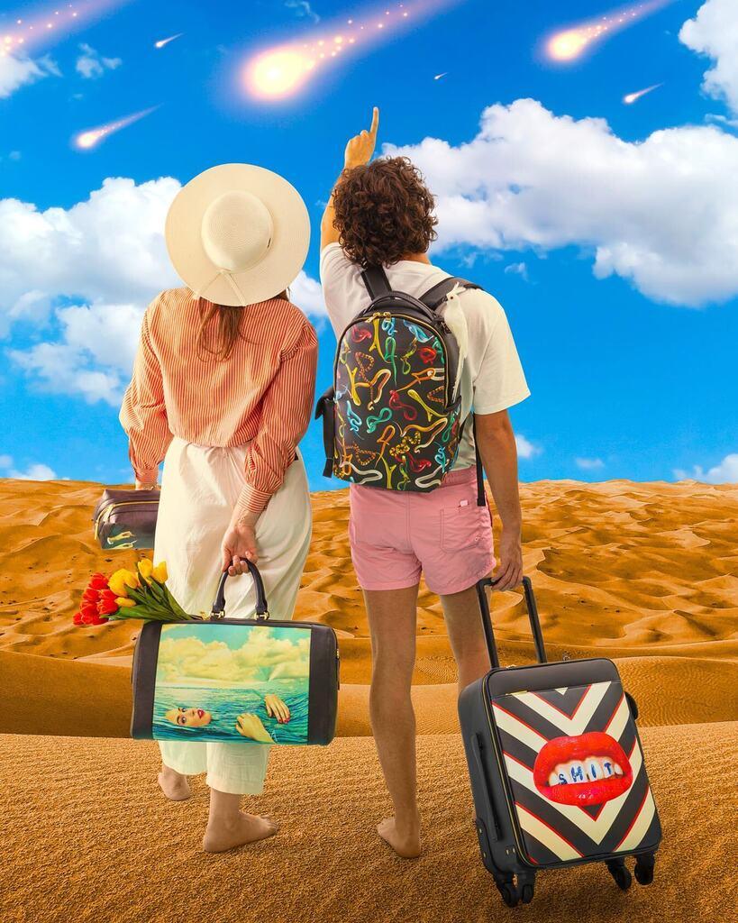 Torba na ramię SNAKES czarny Seletti Eye on Design