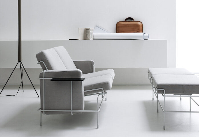 TRAFFIC Polsterbank mit schwarzem Stahlgestell