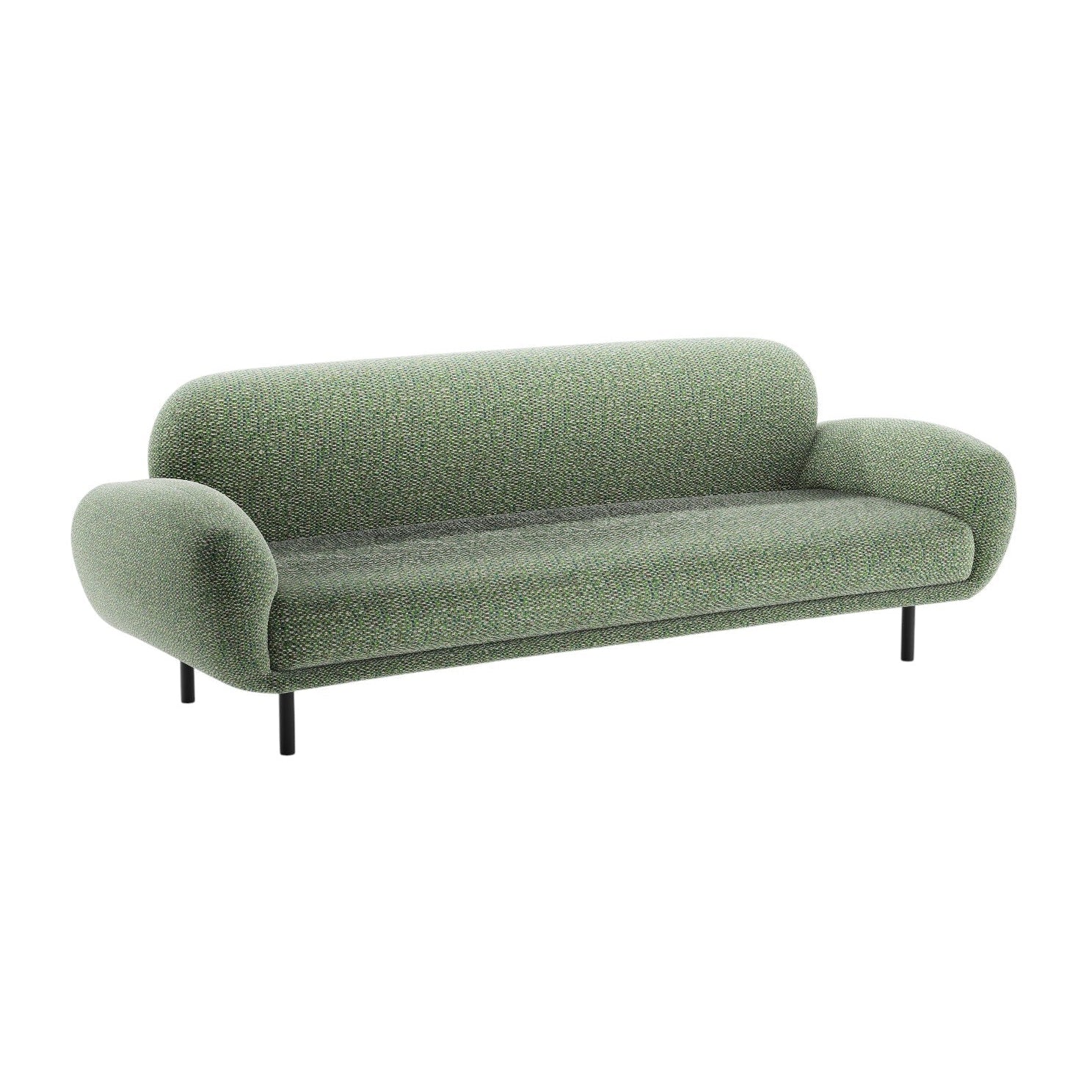 3-seater Sofa POPPY green chenille