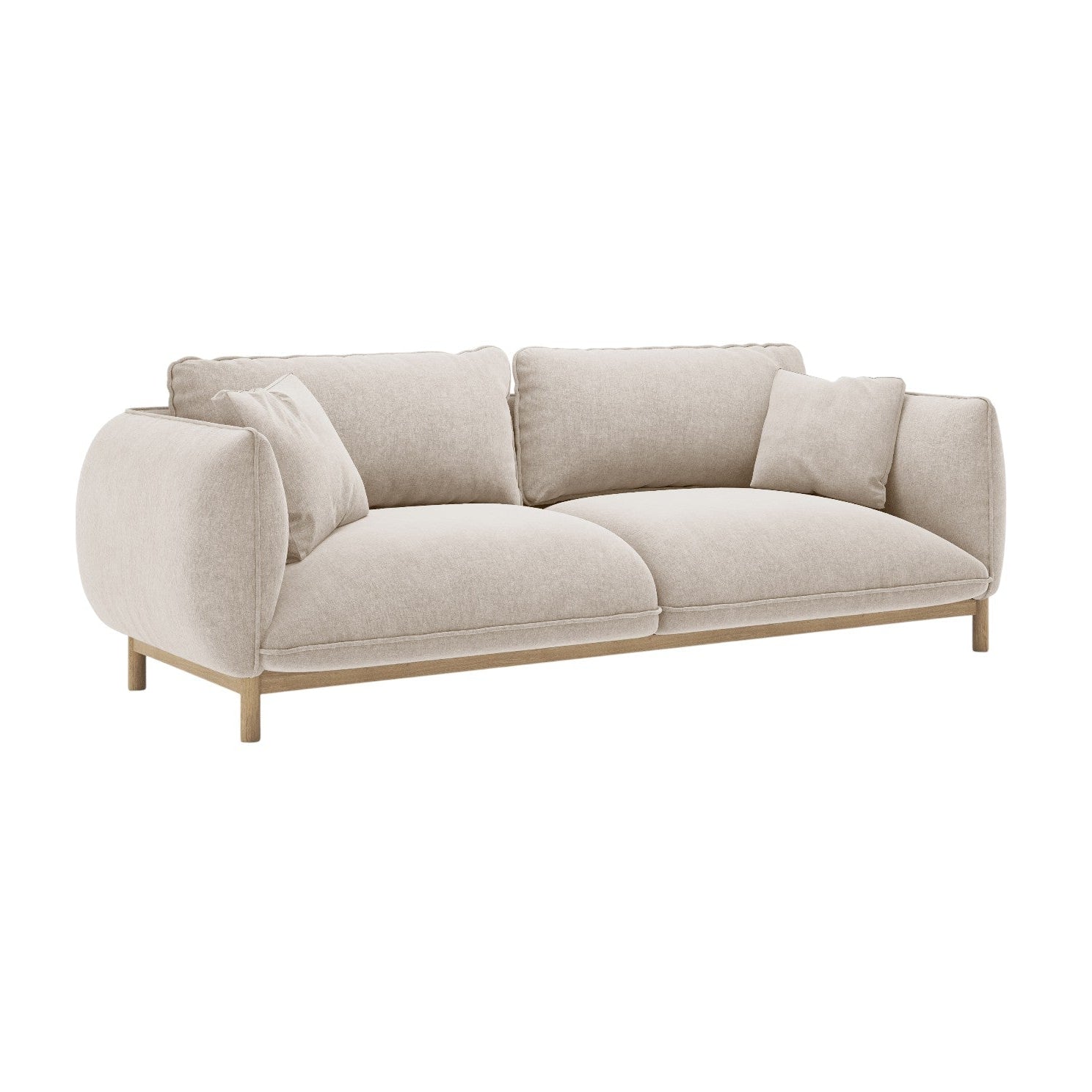 Sofa 3-osobowa ADA jasnobeżowy szenil – Micadoni
