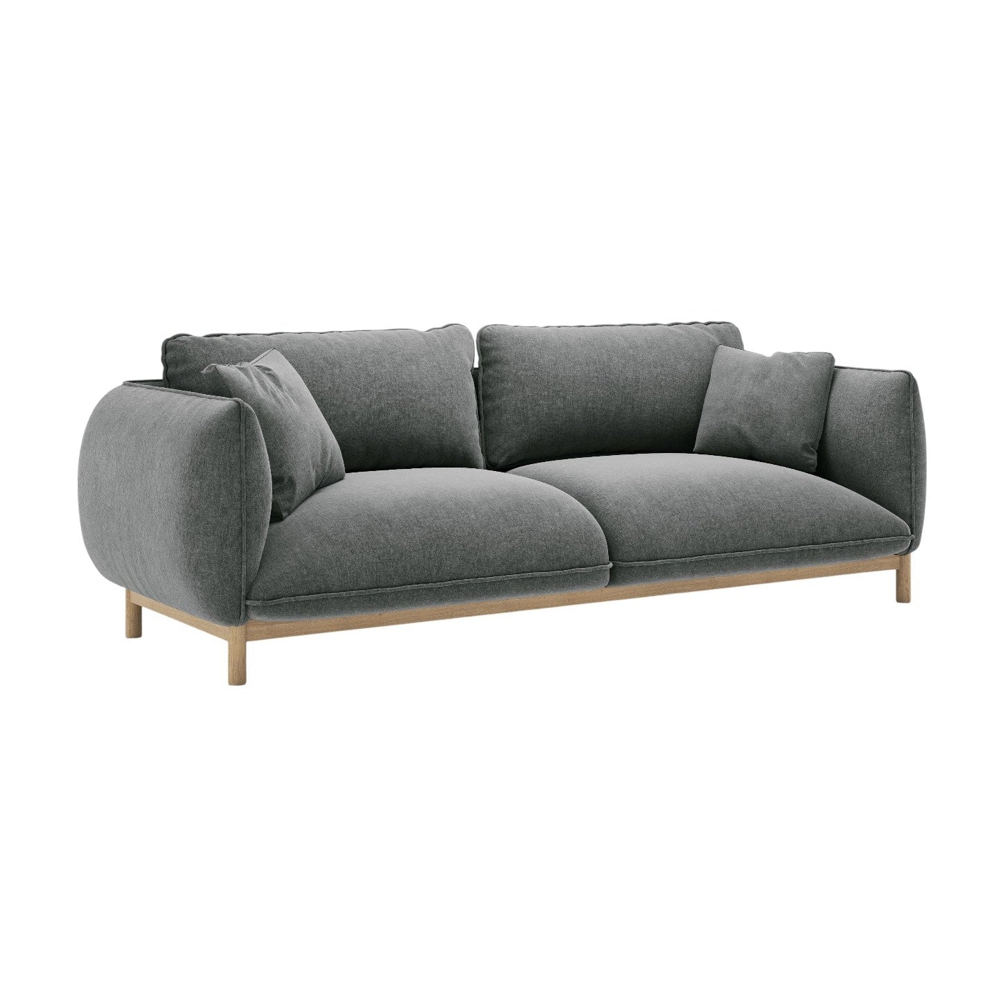 Sofa 3-osobowa ADA ciemnoszary szenil – Micadoni