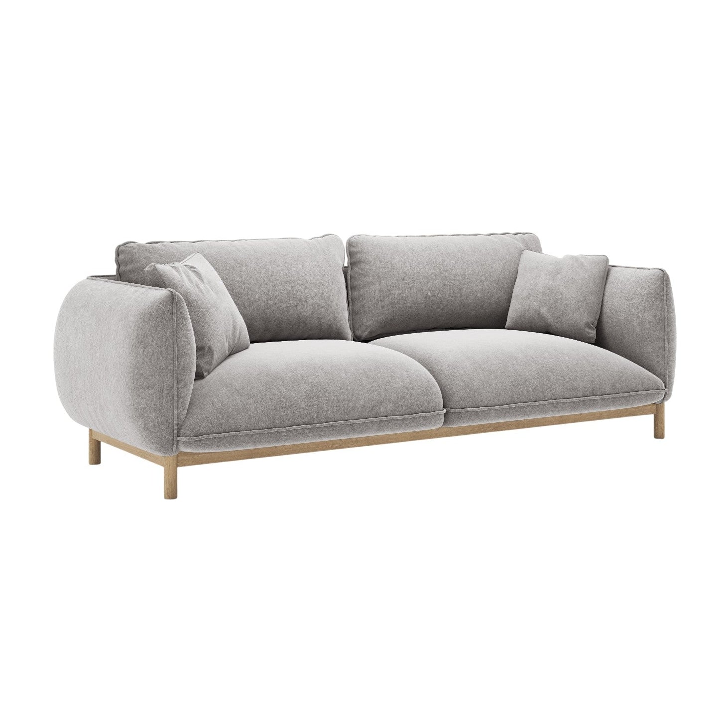 Sofa 3-Sitzer ADA hellgrau Chenille