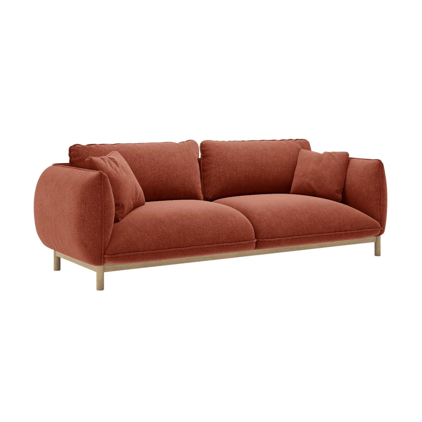 Sofa 3-zits ADA kastanjebruin chenille