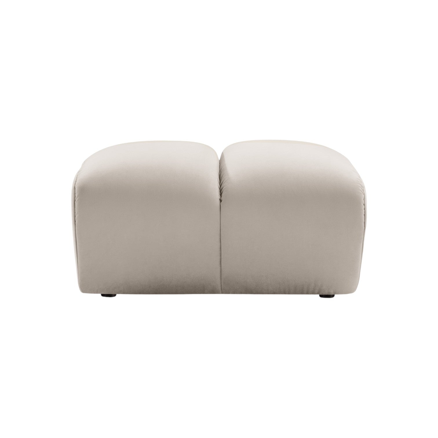 Samt Pouf DIANA beige