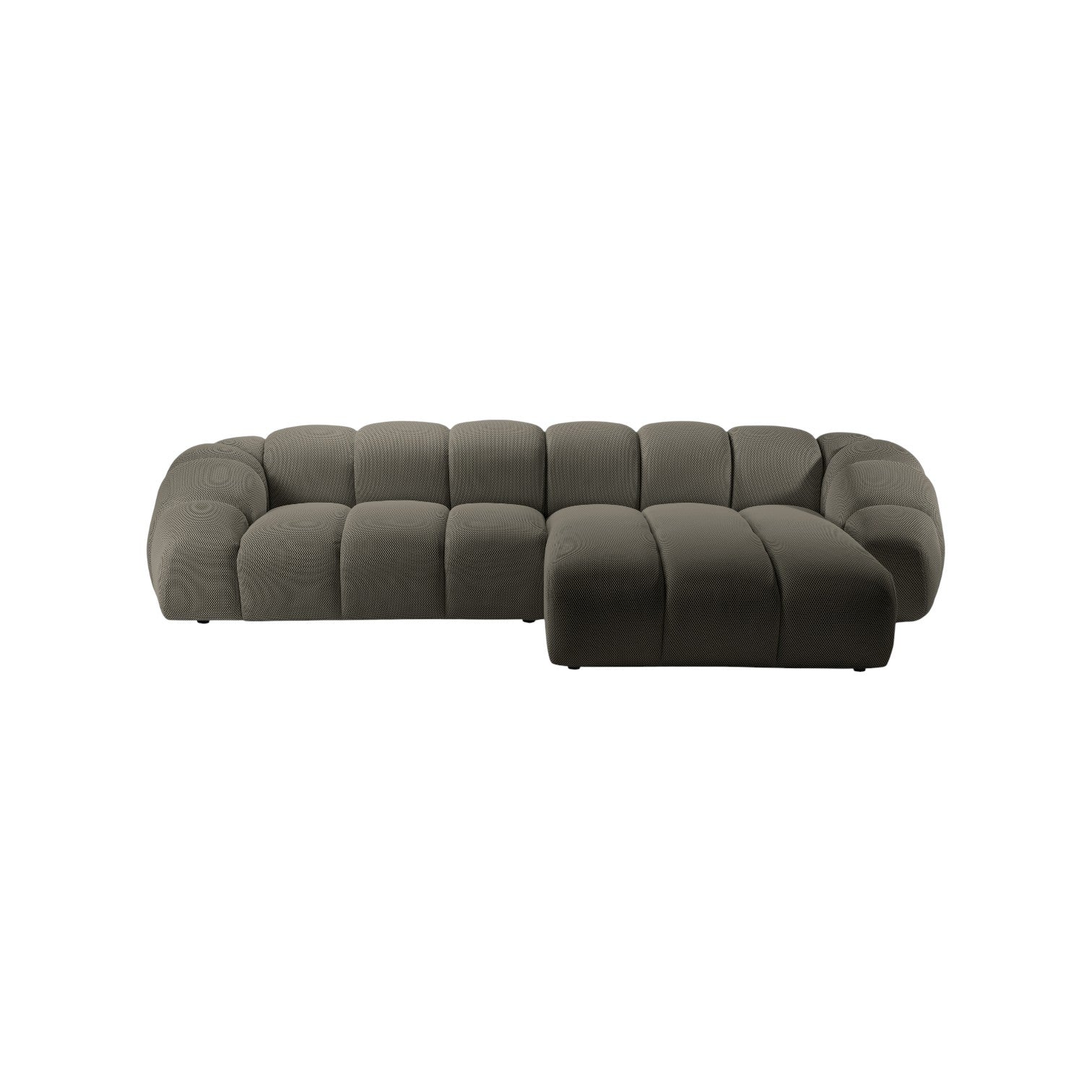 4-seater right-facing corner sofa DIANA steel