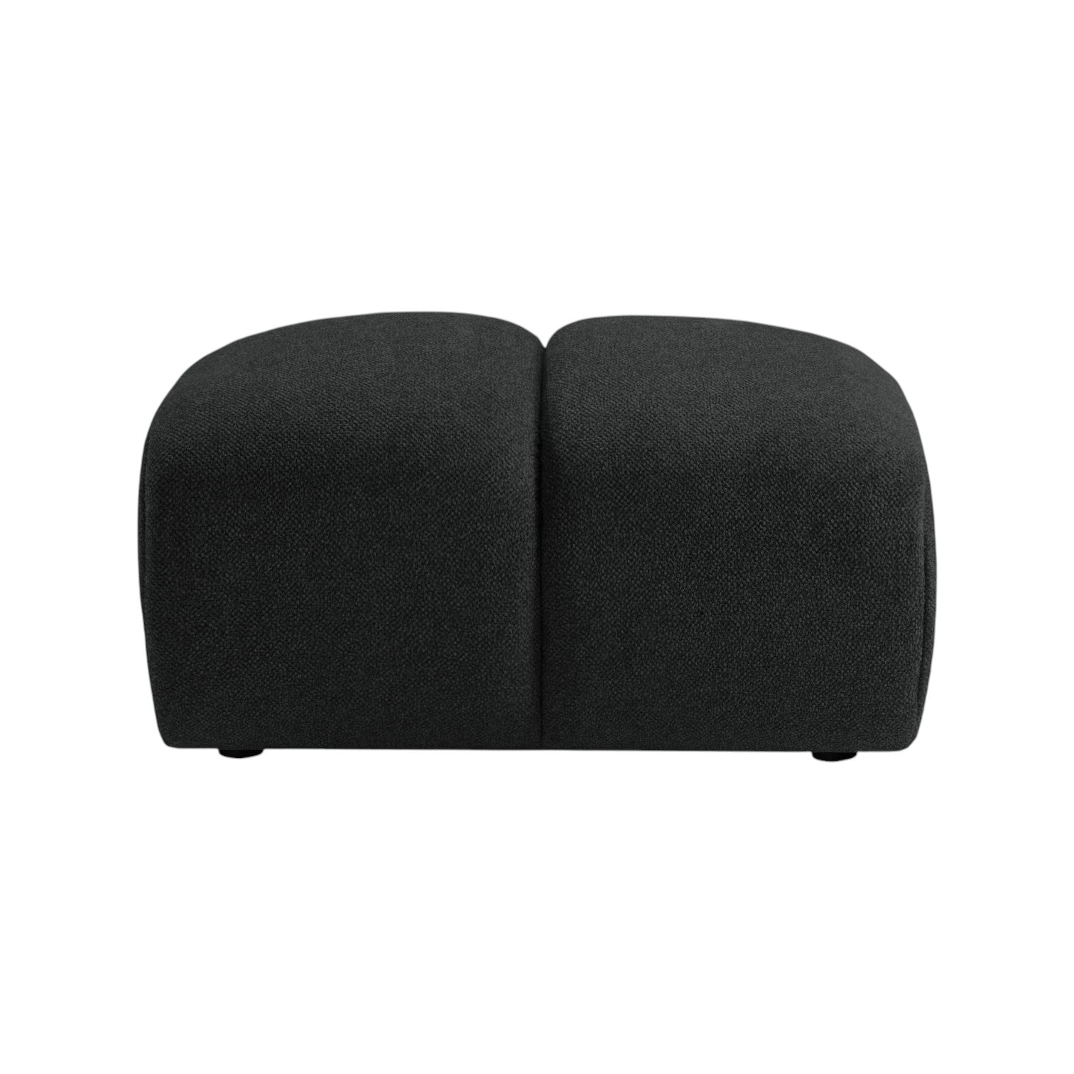 Puf DIANA anthrazitfarbener Chenille
