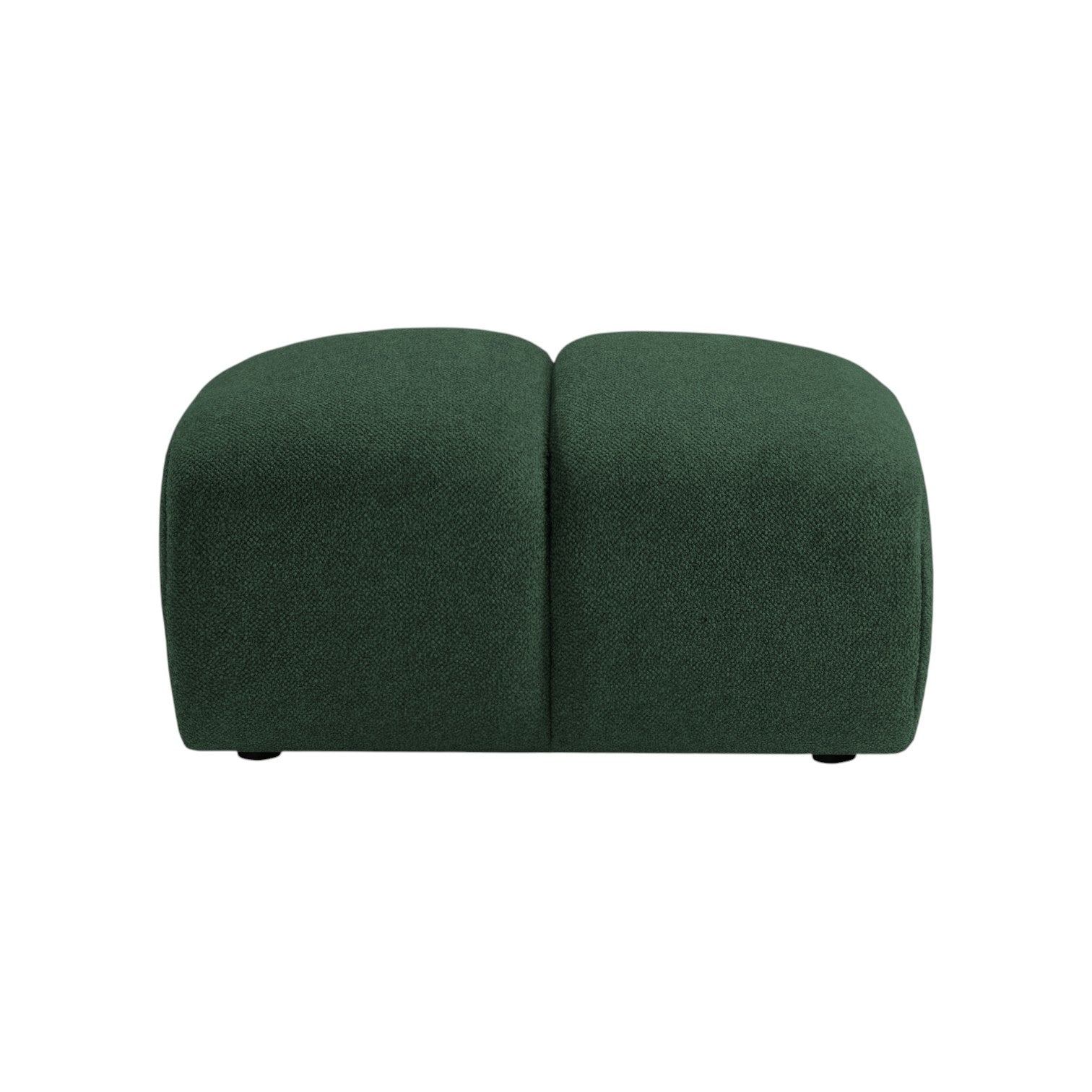 DIANA dark green chenille pouf