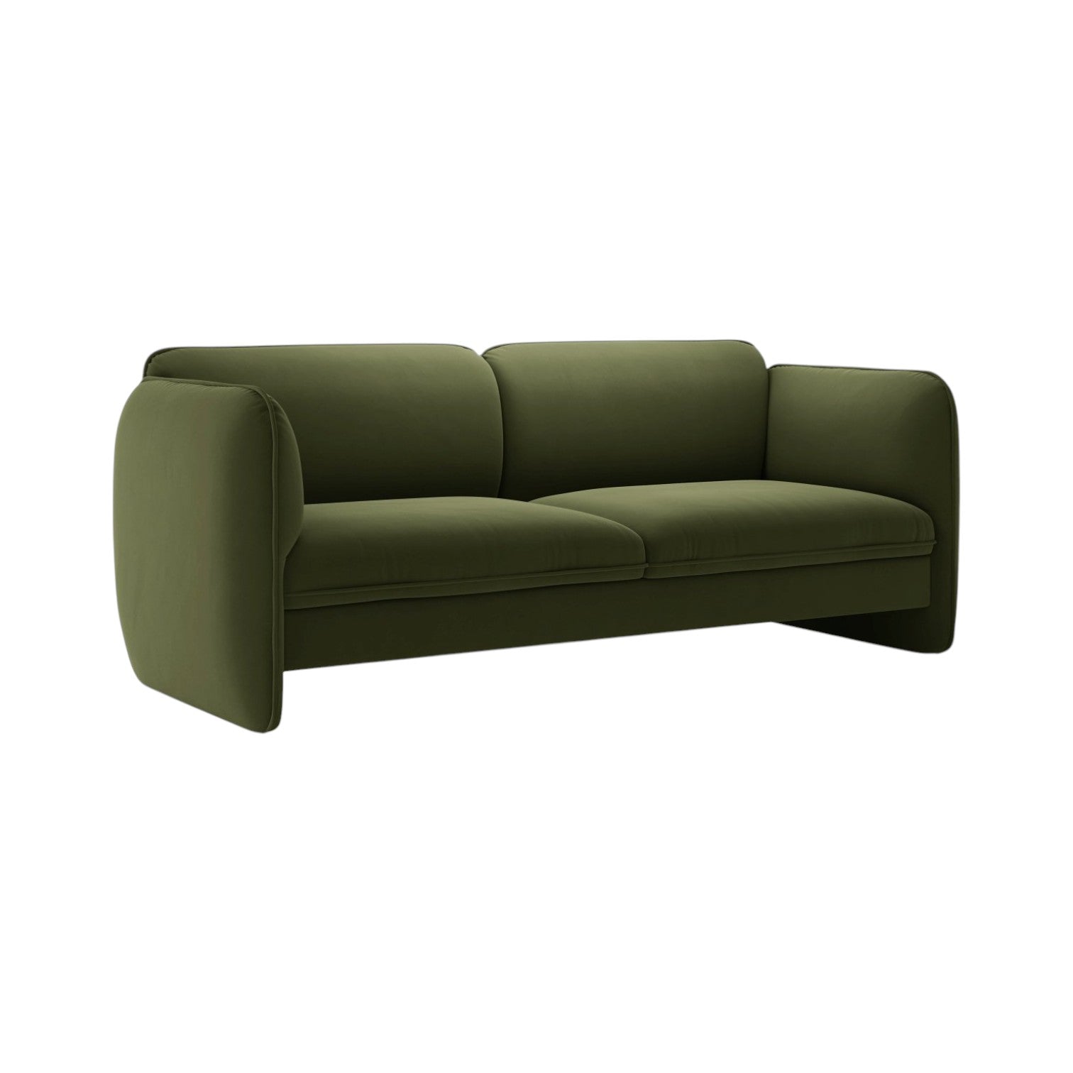 Velvet 3-Seater Sofa GEORGIA Green