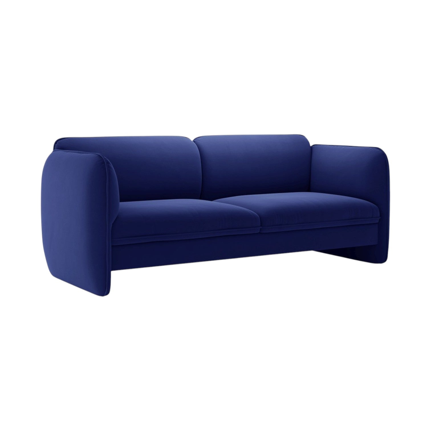 Sofa van fluweel 3-zits GEORGIA kobaltblauw