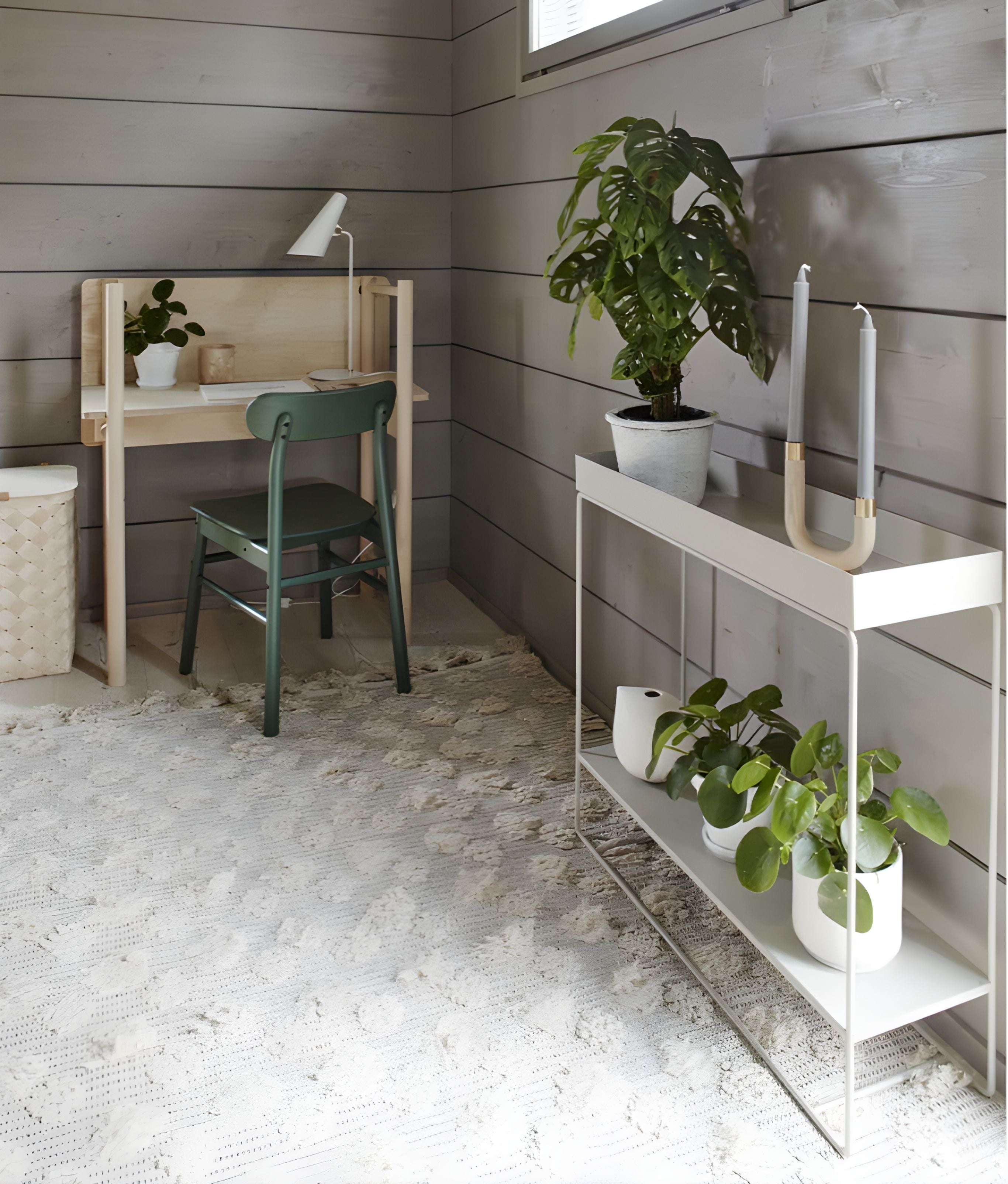 Konsola PLANT BOX TWEE-LAGEN lichtgrijs