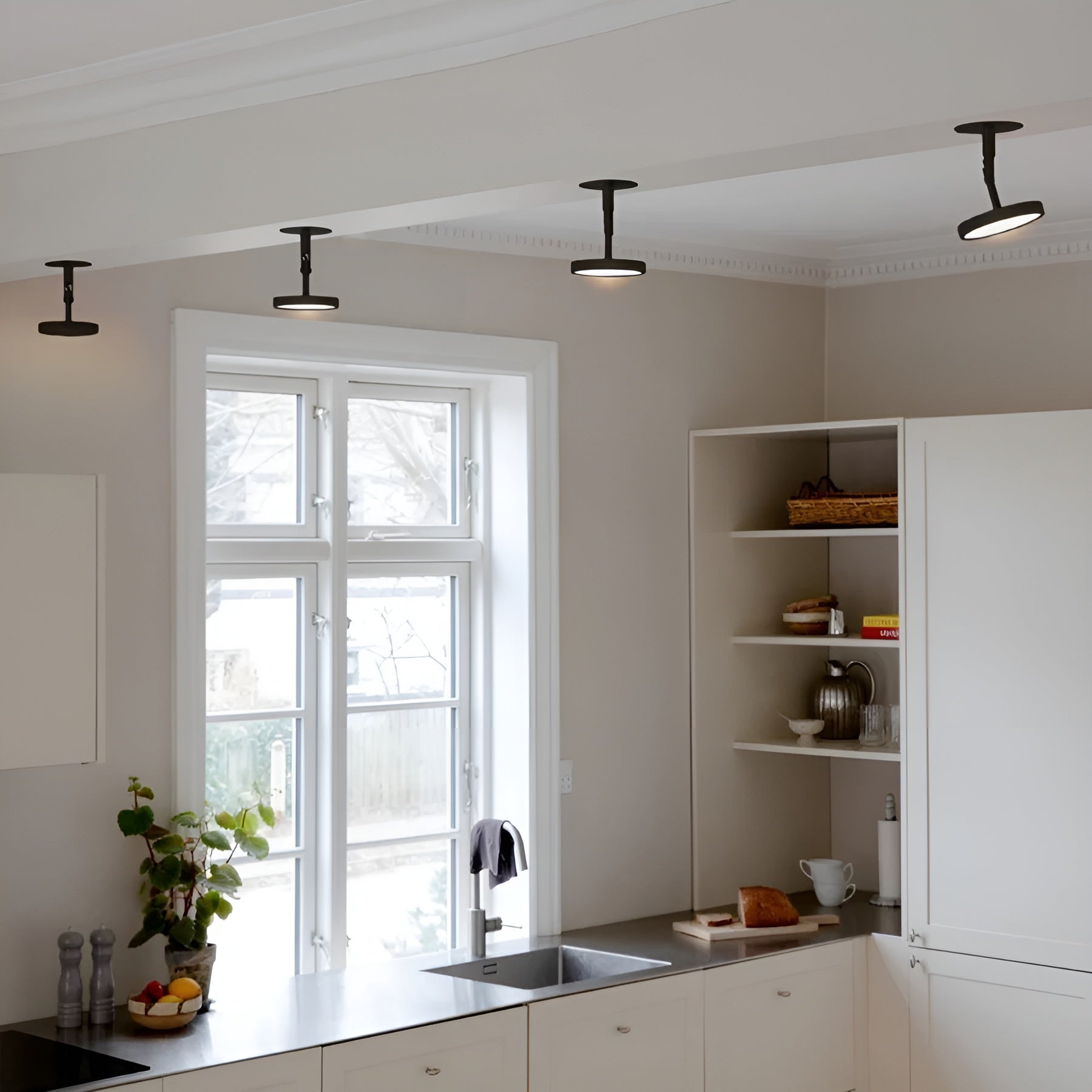 Verstelbare wandlamp ASTERIA SPOT zwart