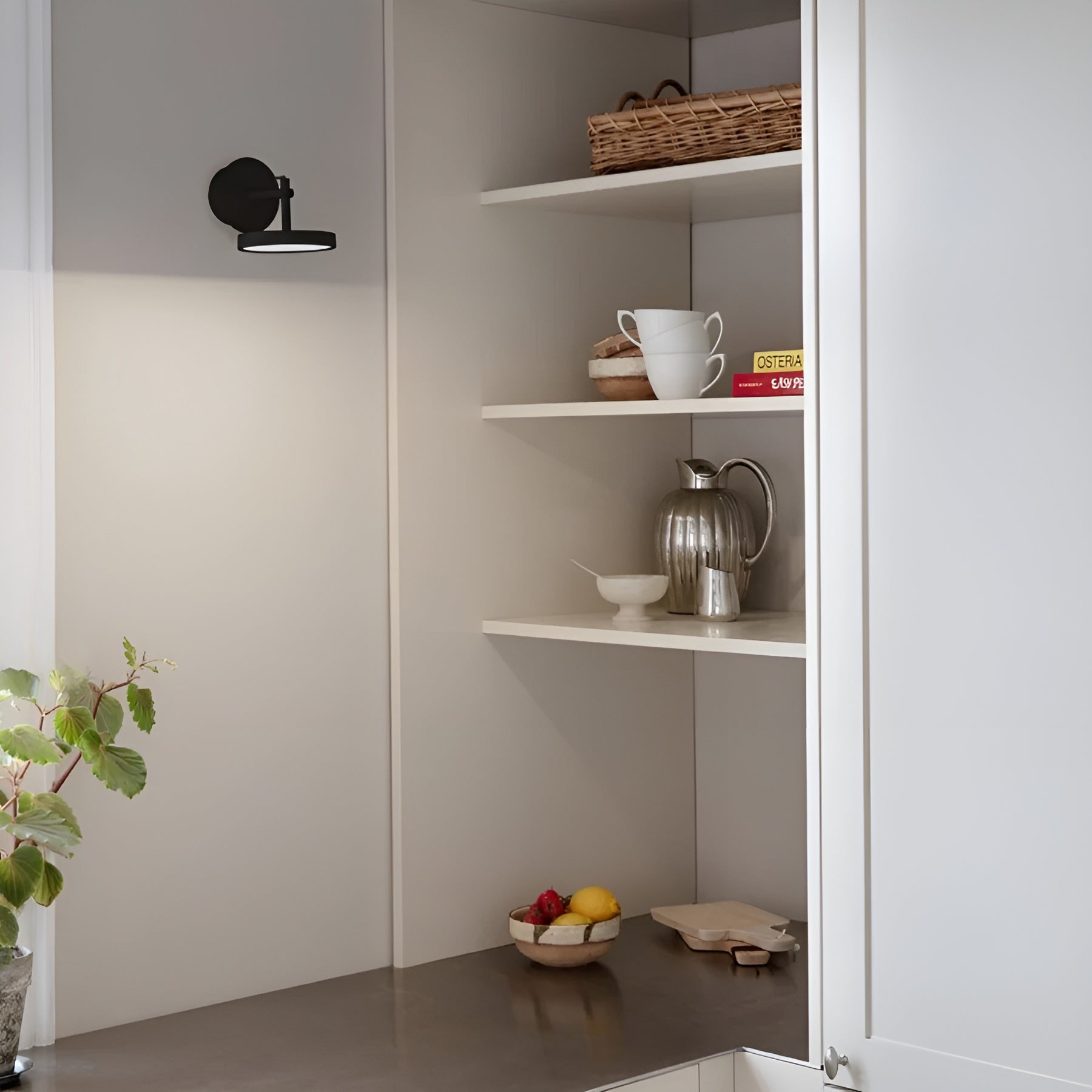 Verstelbare wandlamp ASTERIA SPOT zwart