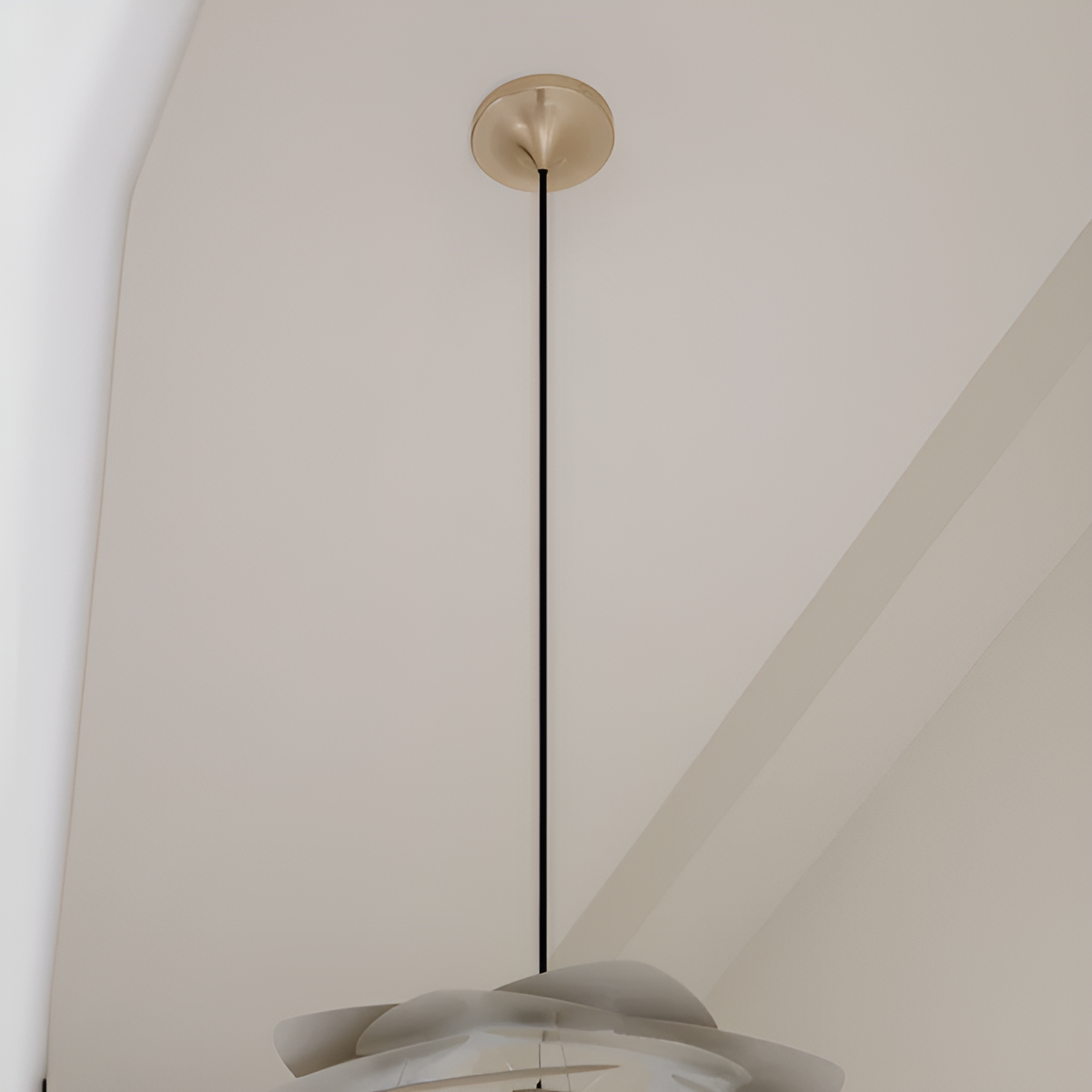 Gouden hanglamp bevestiging CORD PRO