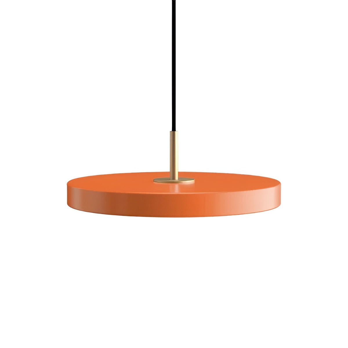 Pendelleuchte ASTERIA PLUS orange mit goldener Einlage