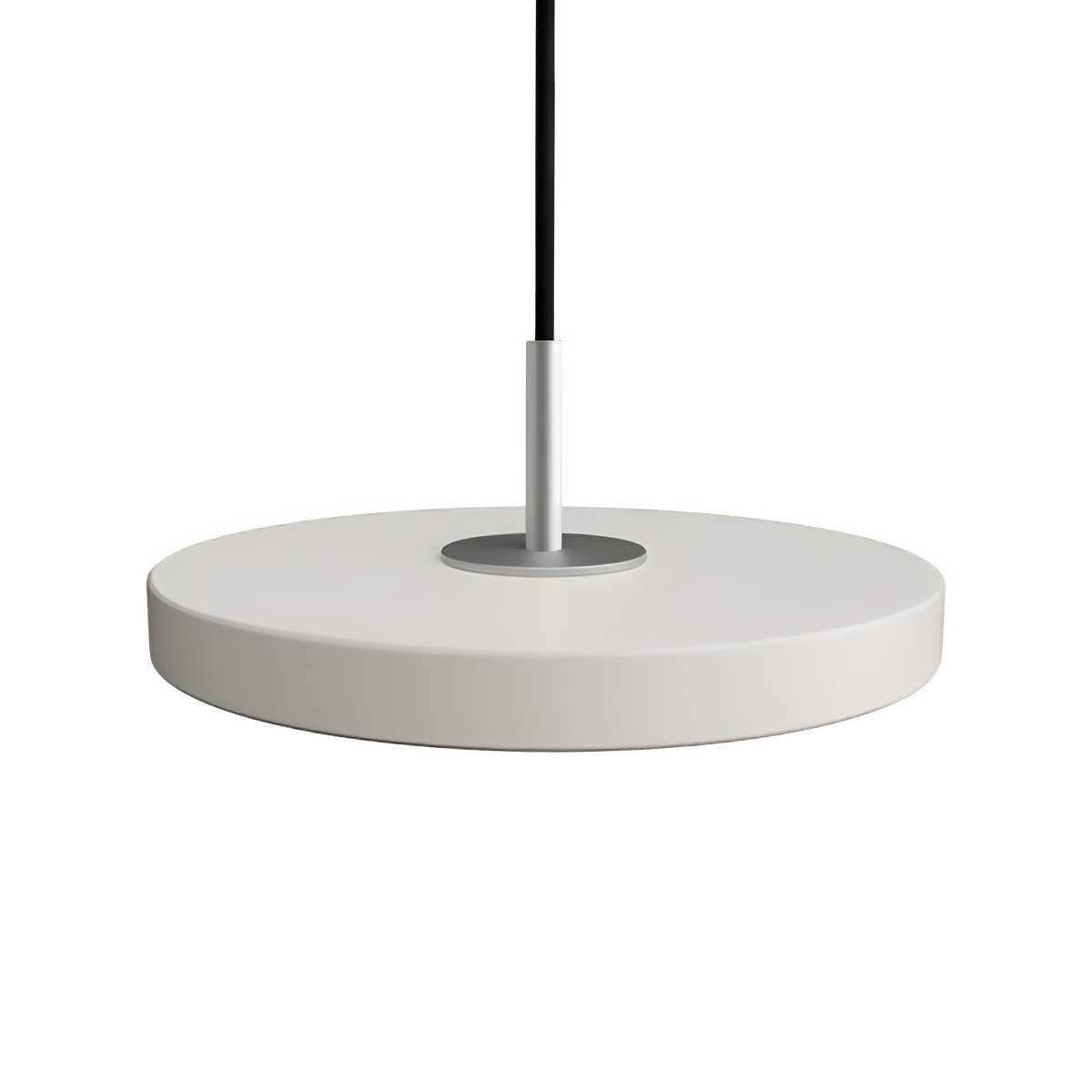 Asteria Micro Pendant Lamp Light Gray with Silver Insert