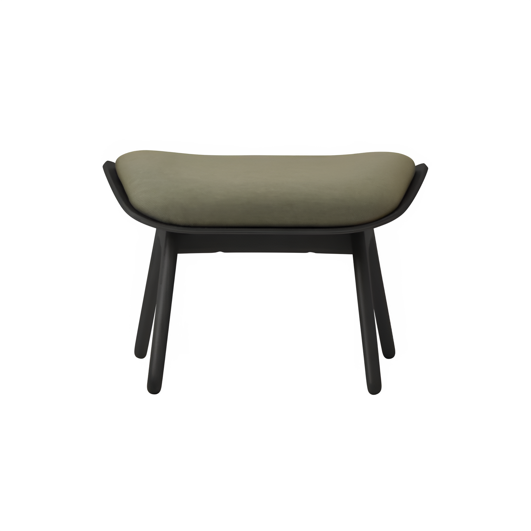 Poef READER salie met zwarte basis