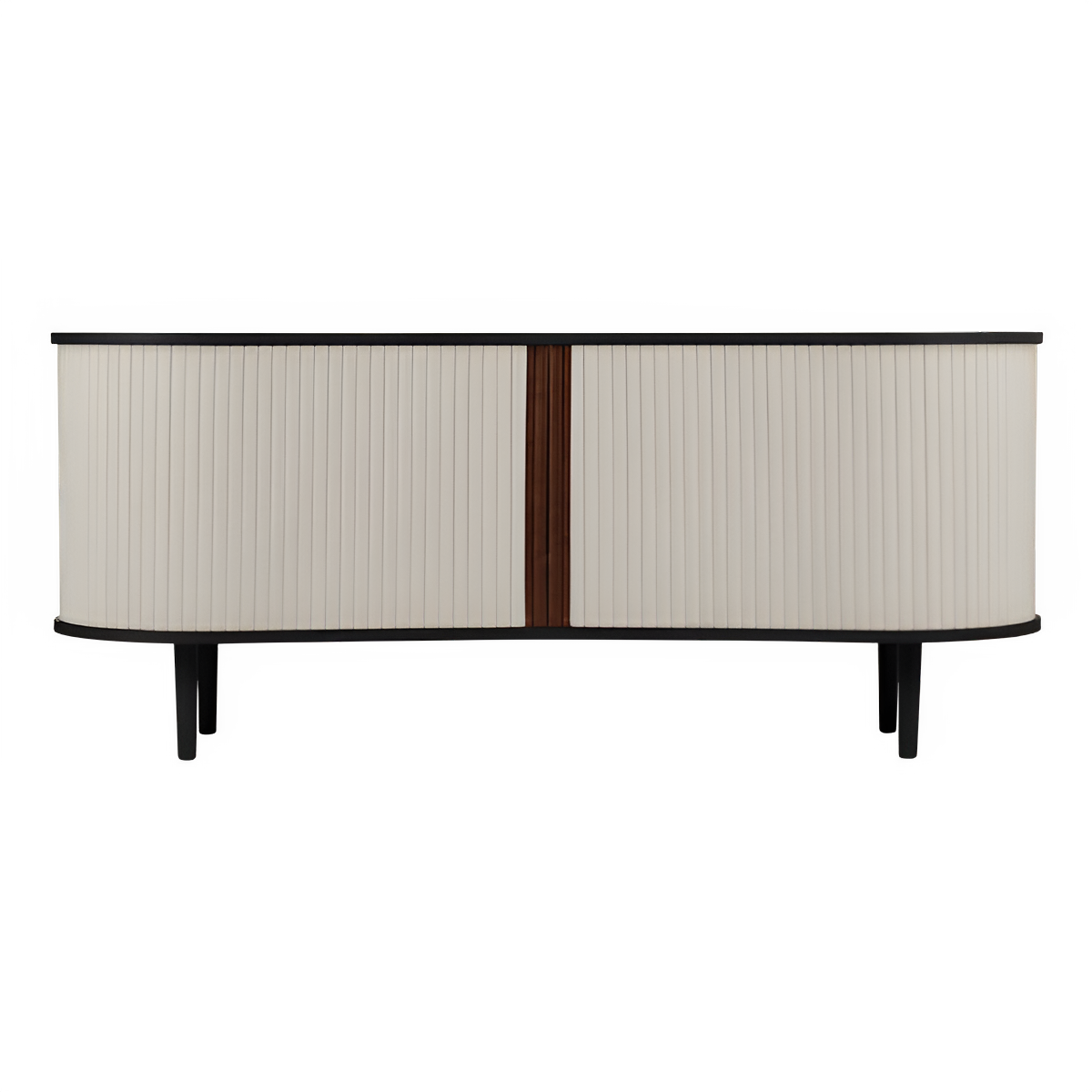 Dressoir RTV AUDACIOUS zandkleurig met zwarte basis