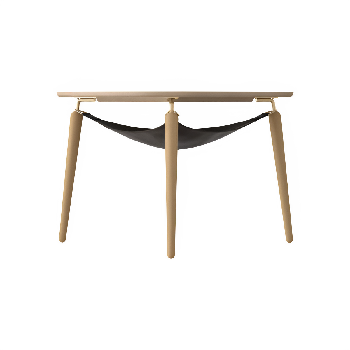 HANG OUT coffee table oak with golden supports