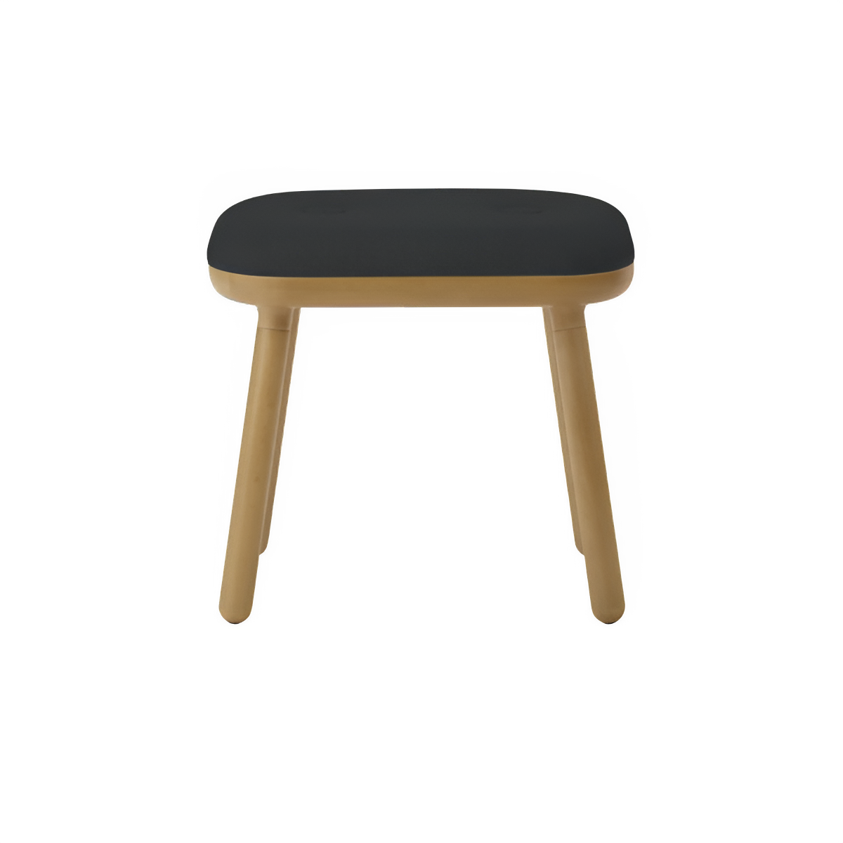 Hocker PAFF anthrazit mit Eichenbasis