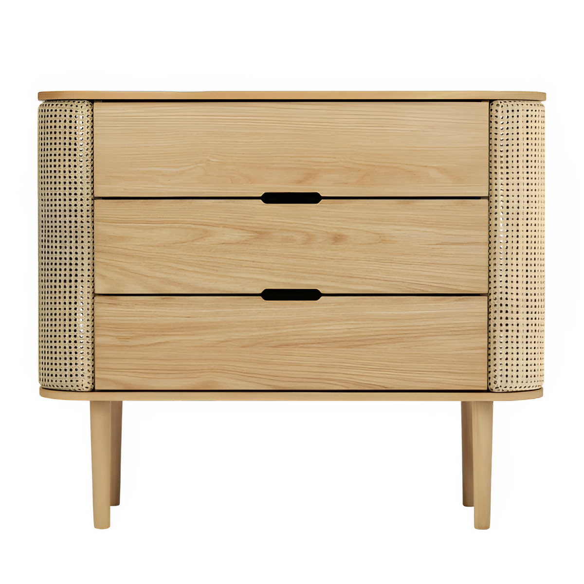 Schap TREASURES Venetiaans riet met eiken basis