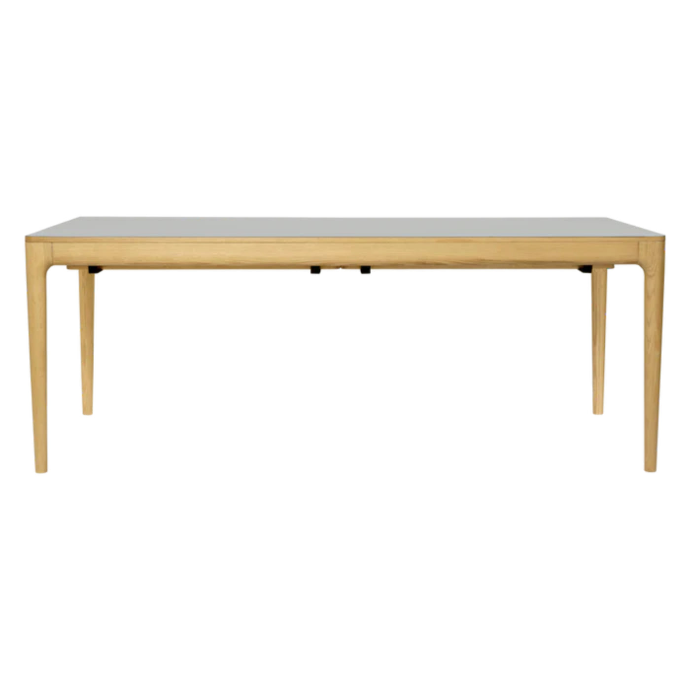 Uitschuifbare tafel HEART'N'SOUL grijs met eiken basis
