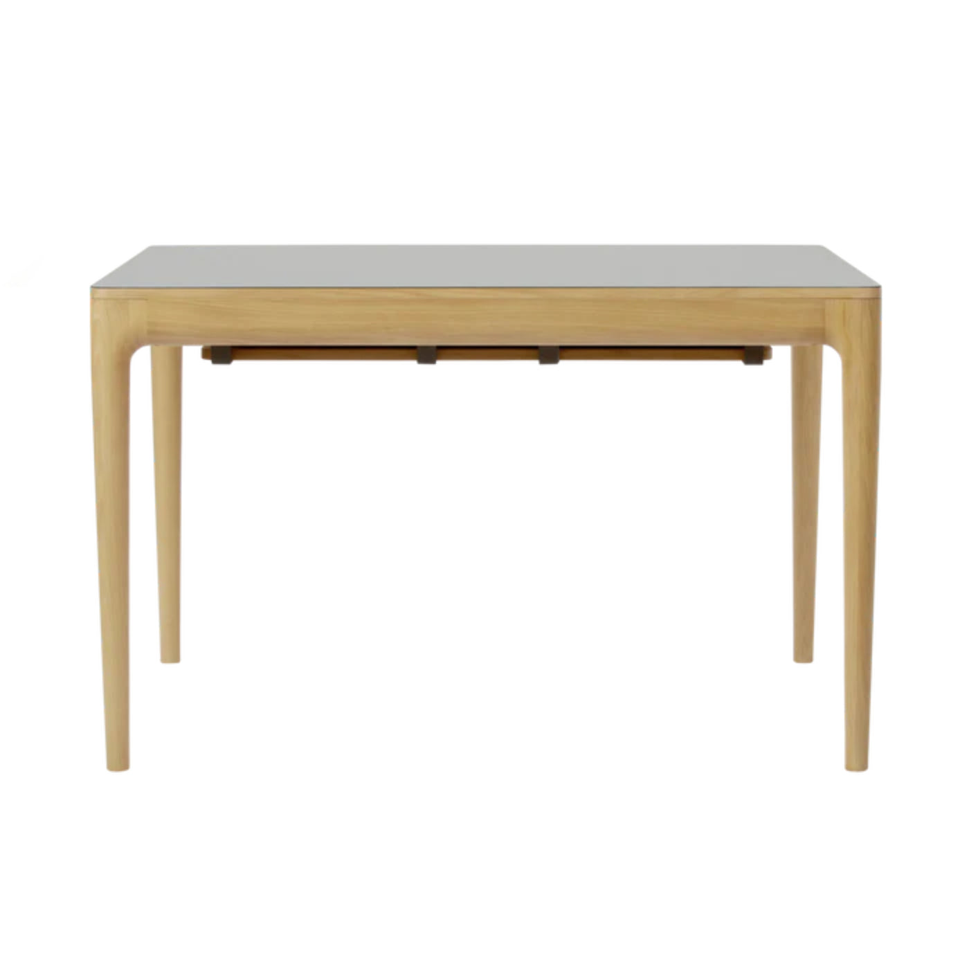Uitschuifbare tafel HEART'N'SOUL grijs met eiken basis