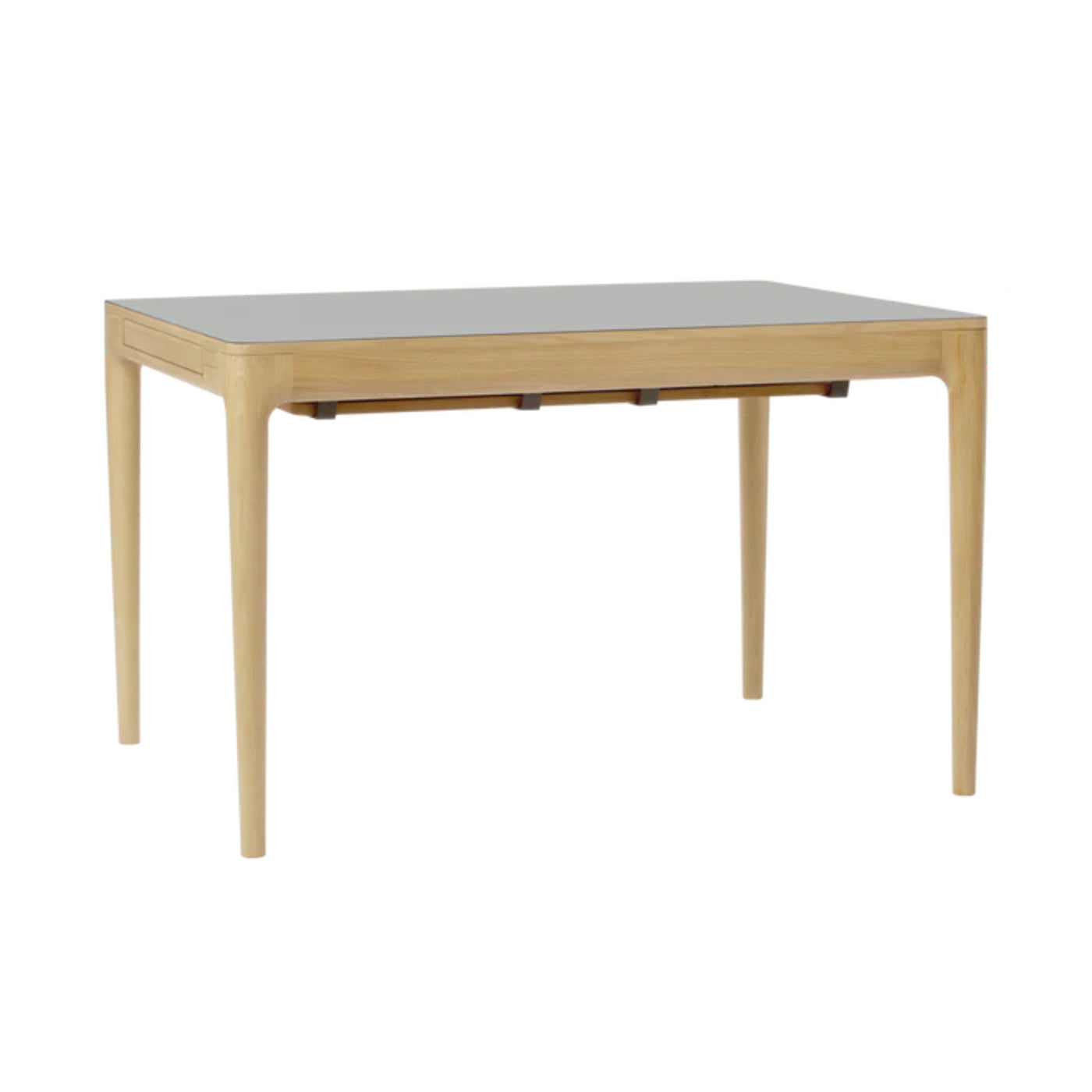 Uitschuifbare tafel HEART'N'SOUL grijs met eiken basis