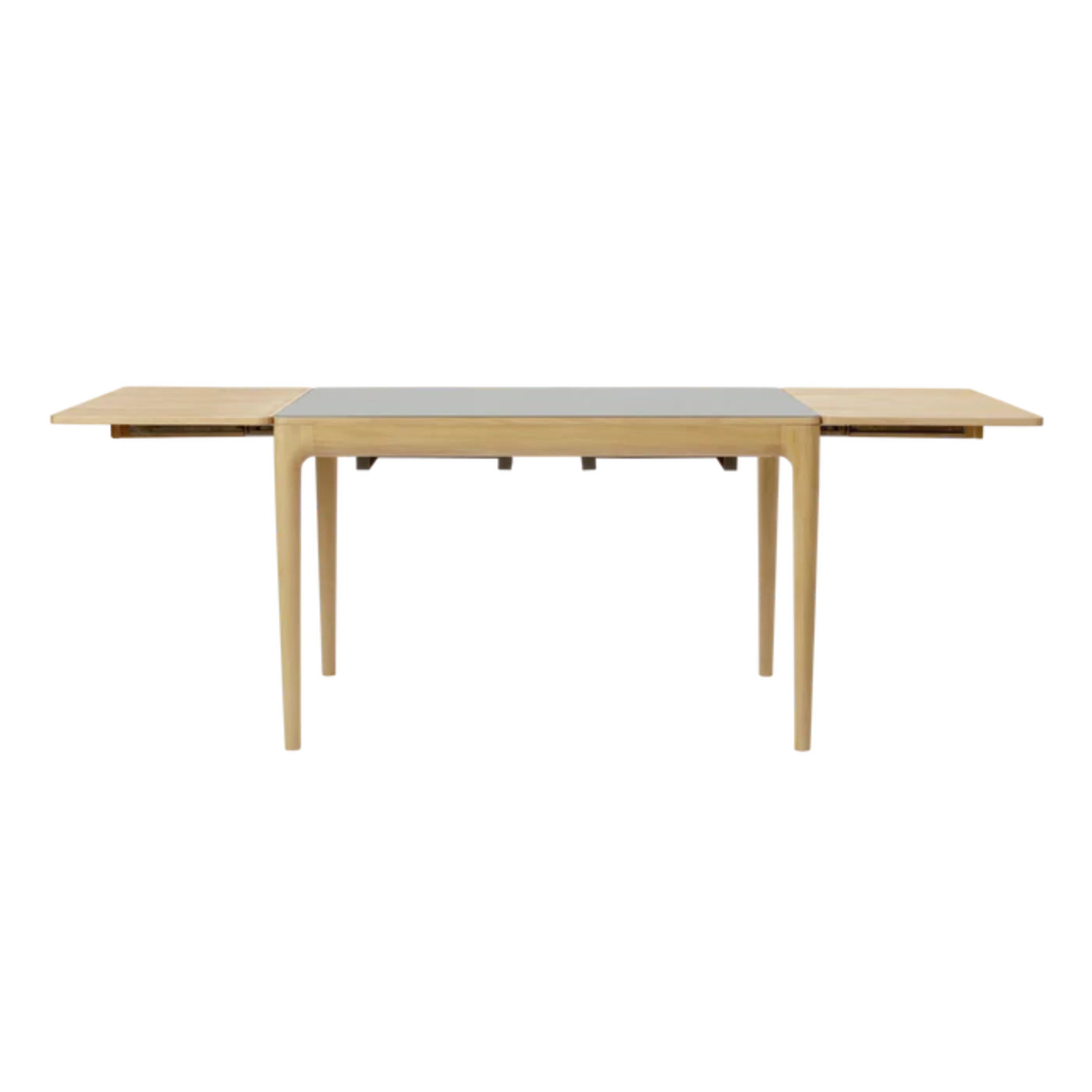 Uitschuifbare tafel HEART'N'SOUL grijs met eiken basis