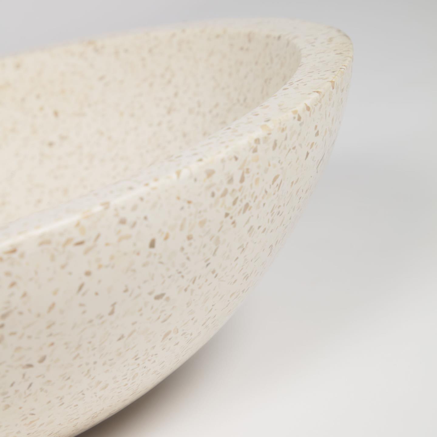 Umywalka nablatowa DELINA białe lastryko La Forma Eye on Design