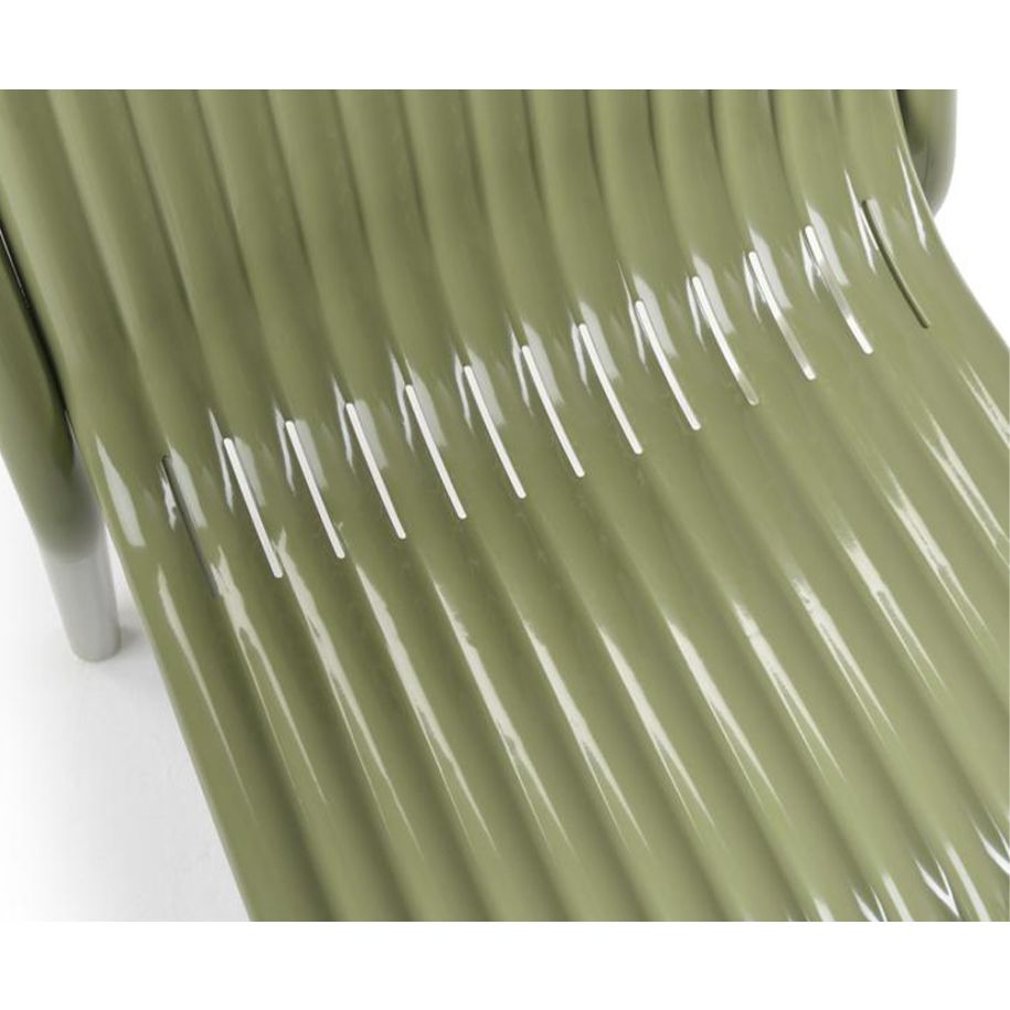 Buitenstoel met armleuningen GROOVE groen