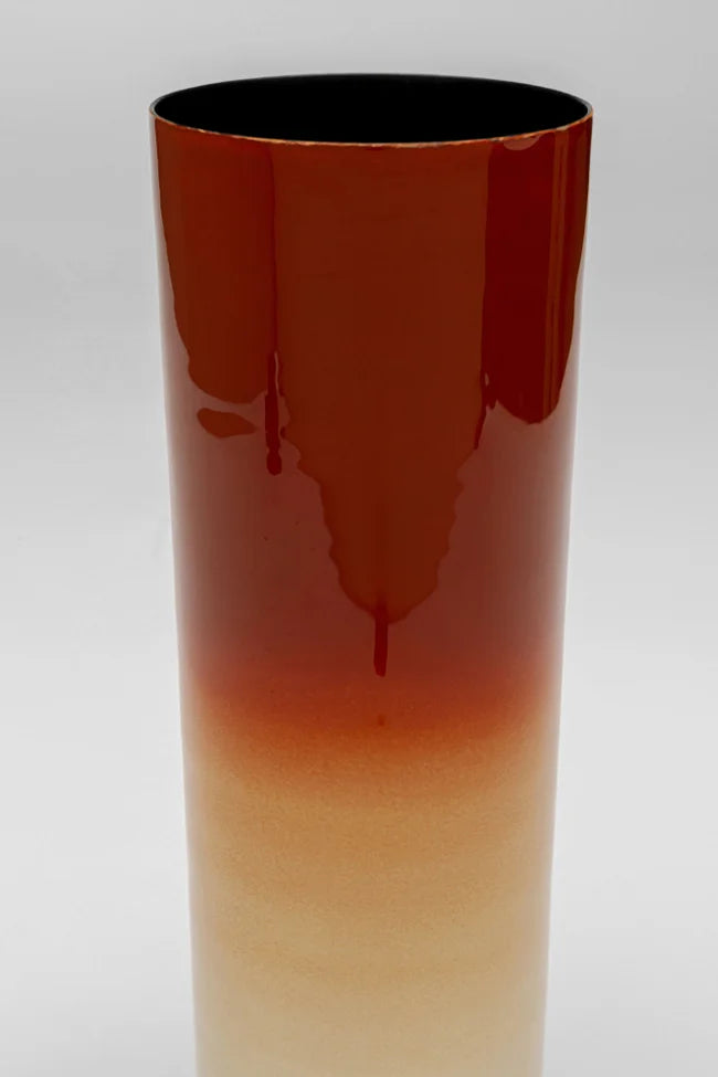 RICI Vase rot mit beige