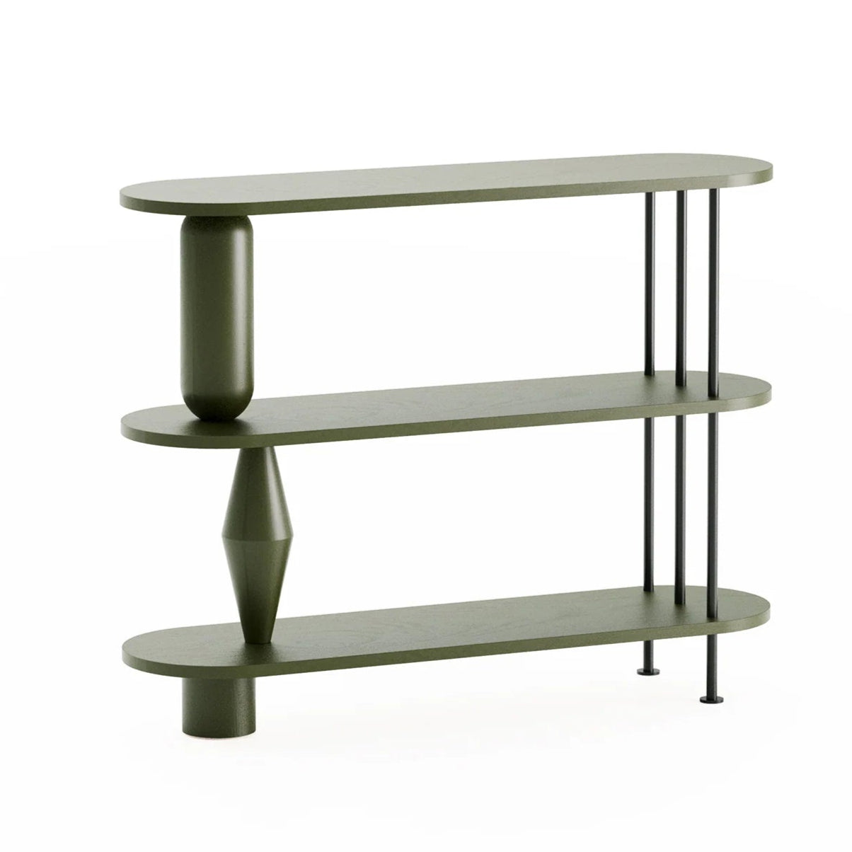 Regal VAZOO grünes Eichenholz