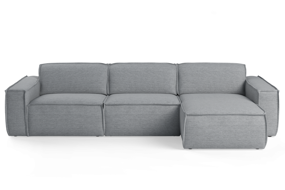 Modularer 4-Sitzer Ecksofa rechts LUMO gepolstert