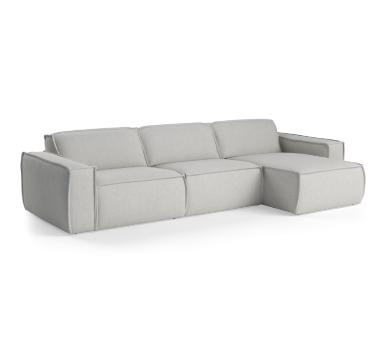 Modularer 4-Sitzer Ecksofa rechts LUMO gepolstert