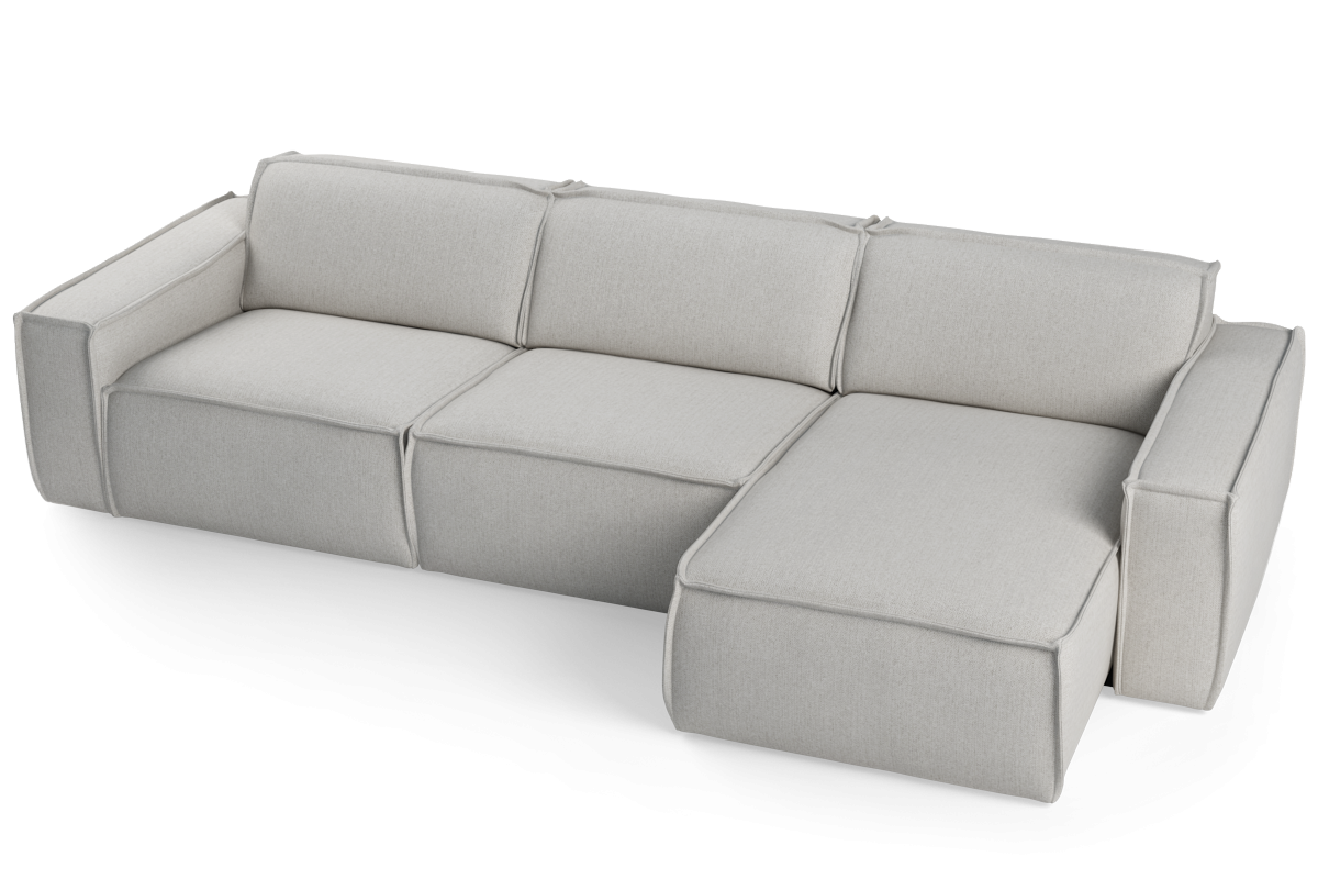 Modularer 4-Sitzer Ecksofa rechts LUMO gepolstert