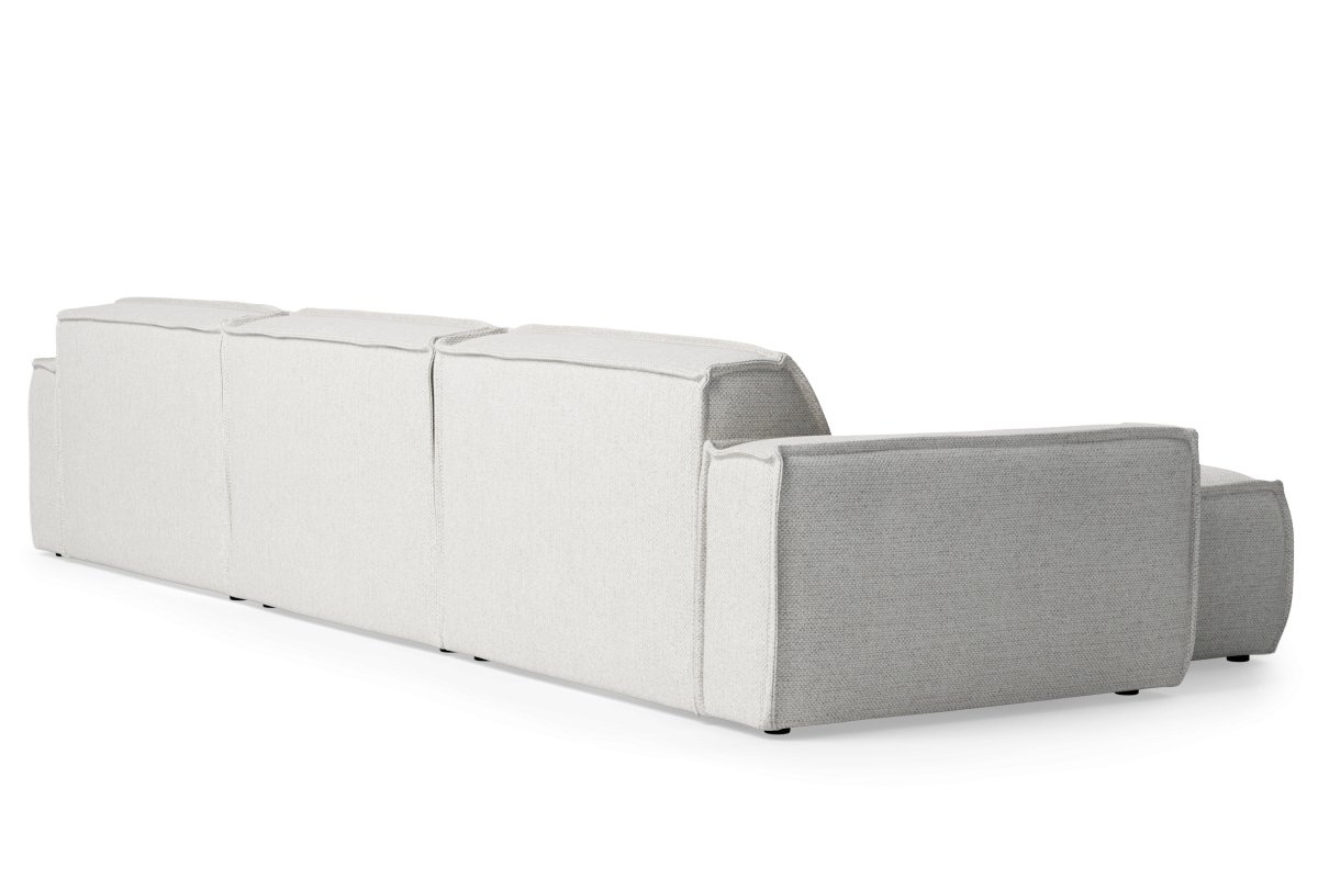 Modulaire hoekbank voor 5 personen, links LUMO, gestoffeerd