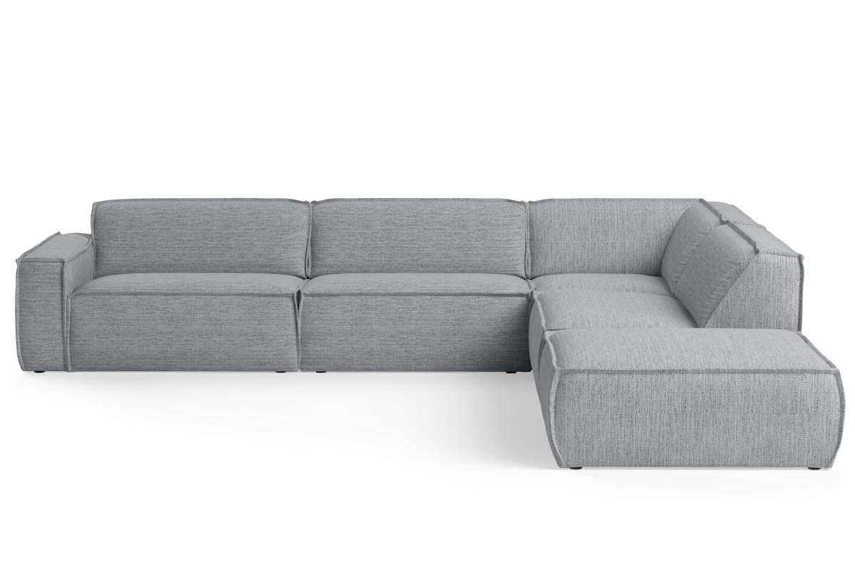 Modularer 6-Sitzer Ecksofa rechts LUMO gepolstert