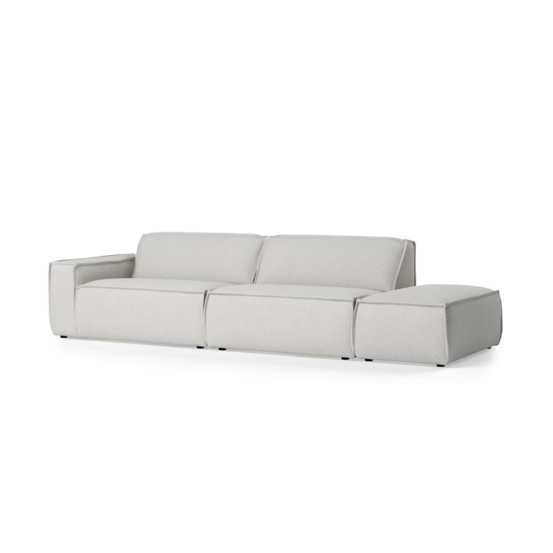 LUMO Upholstered Left-Open Modular Sofa for 4 People