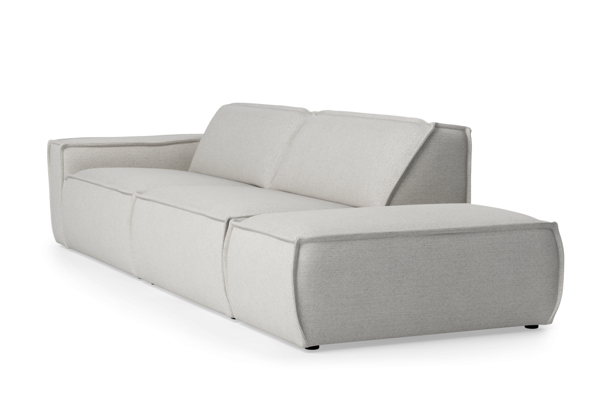 LUMO Upholstered Left-Open Modular Sofa for 4 People
